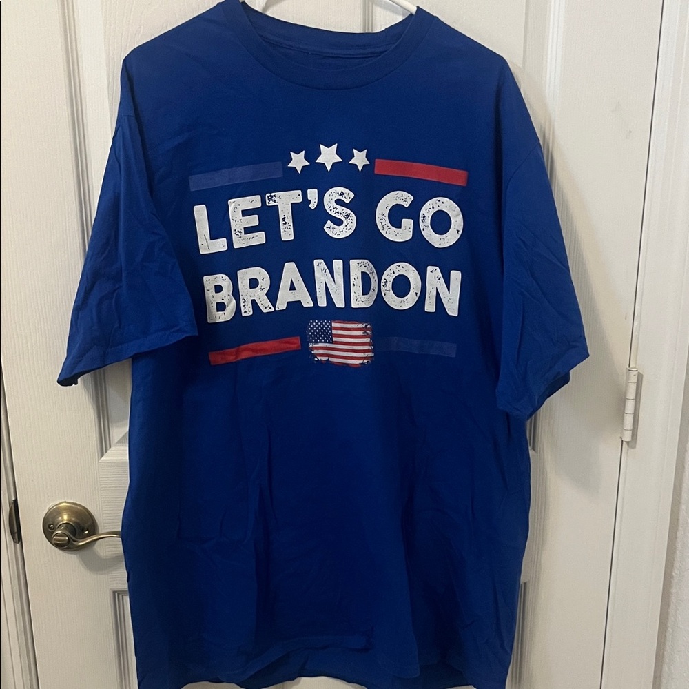 Blue Let’s Go Brandon Graphic T-Shirt